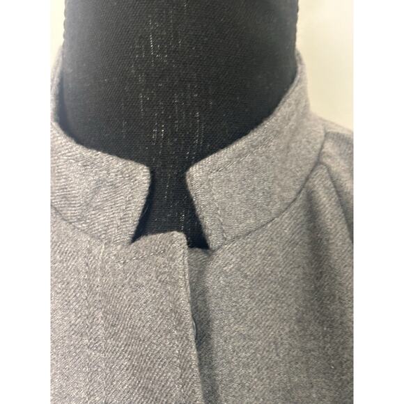 Banana Republic Women’s Military Style Gray Fitted Jacket Size 0P - Picture 7 of 16